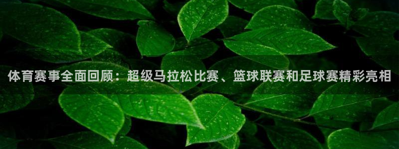 尊龙官网下载平台注册：体育赛事全面回顾：超级马拉松比赛、篮球